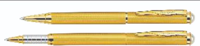 Pierre cardin Pearl Satin Gold Set of Ball Pen & Roller Pen